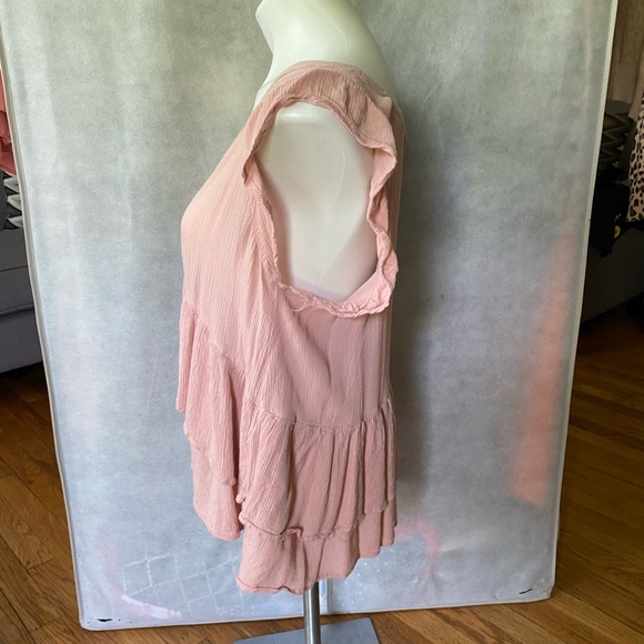 Miss Selfie wrinkle layered blouse - Picture 3 of 5